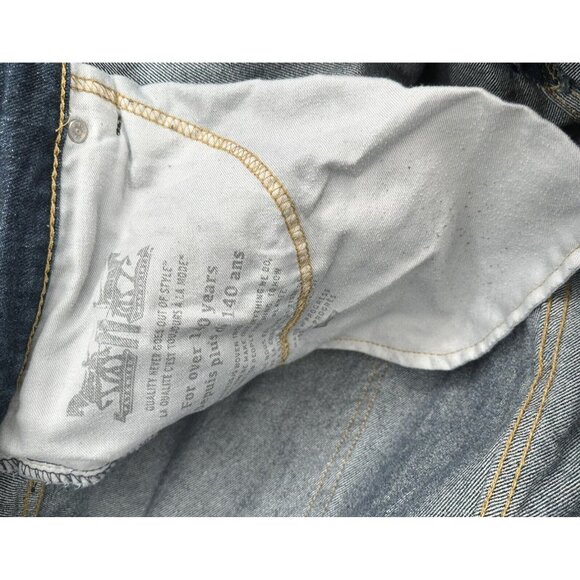 Levis Mens Jeans 514 Straight Leg Cotton Casual Blue Denim Measures 42x31 - Picture 16 of 16